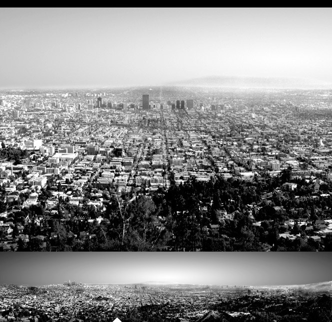Panoramaaufnahme von Los Angeles