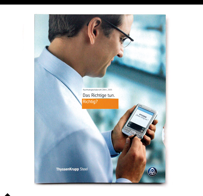 ThyssenKrupp Nachhaltigkeitsbericht Titelseite