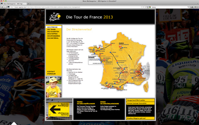 Tour de France Website 2